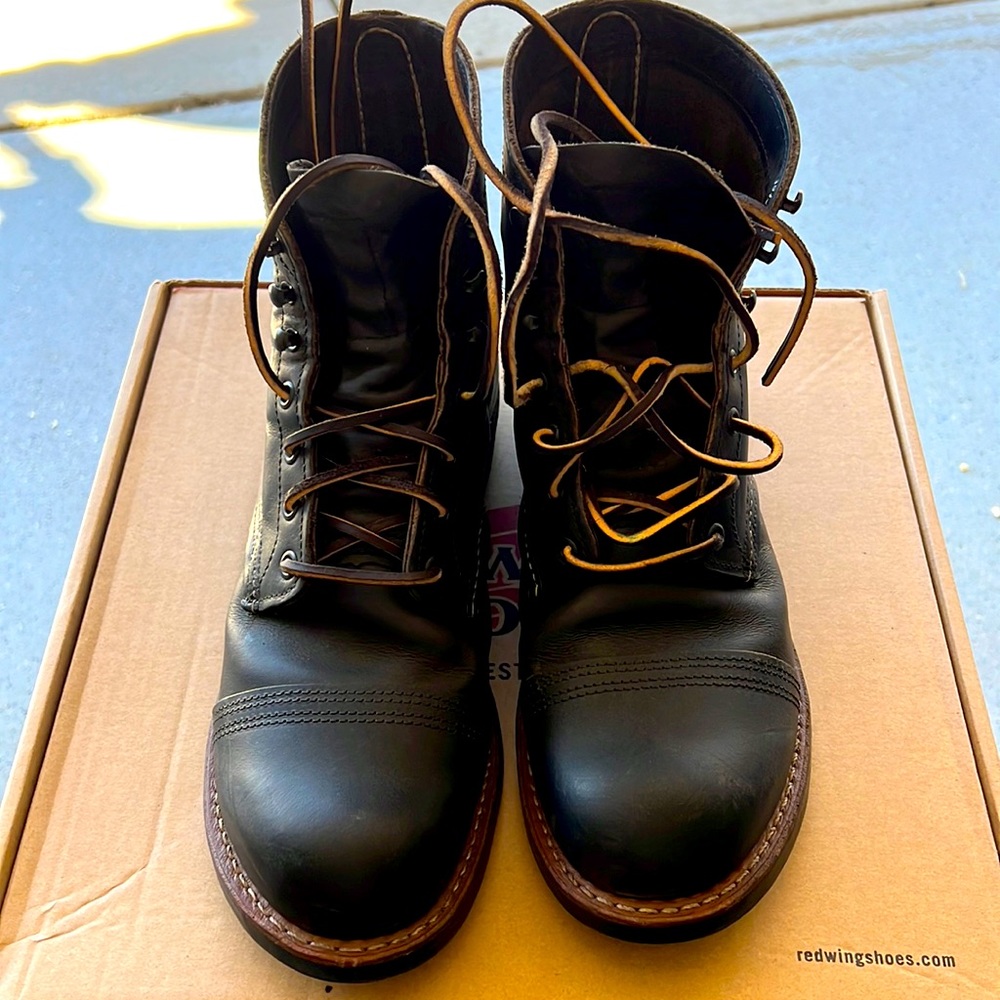 Red wings Iron Rangers. Color charcoal.